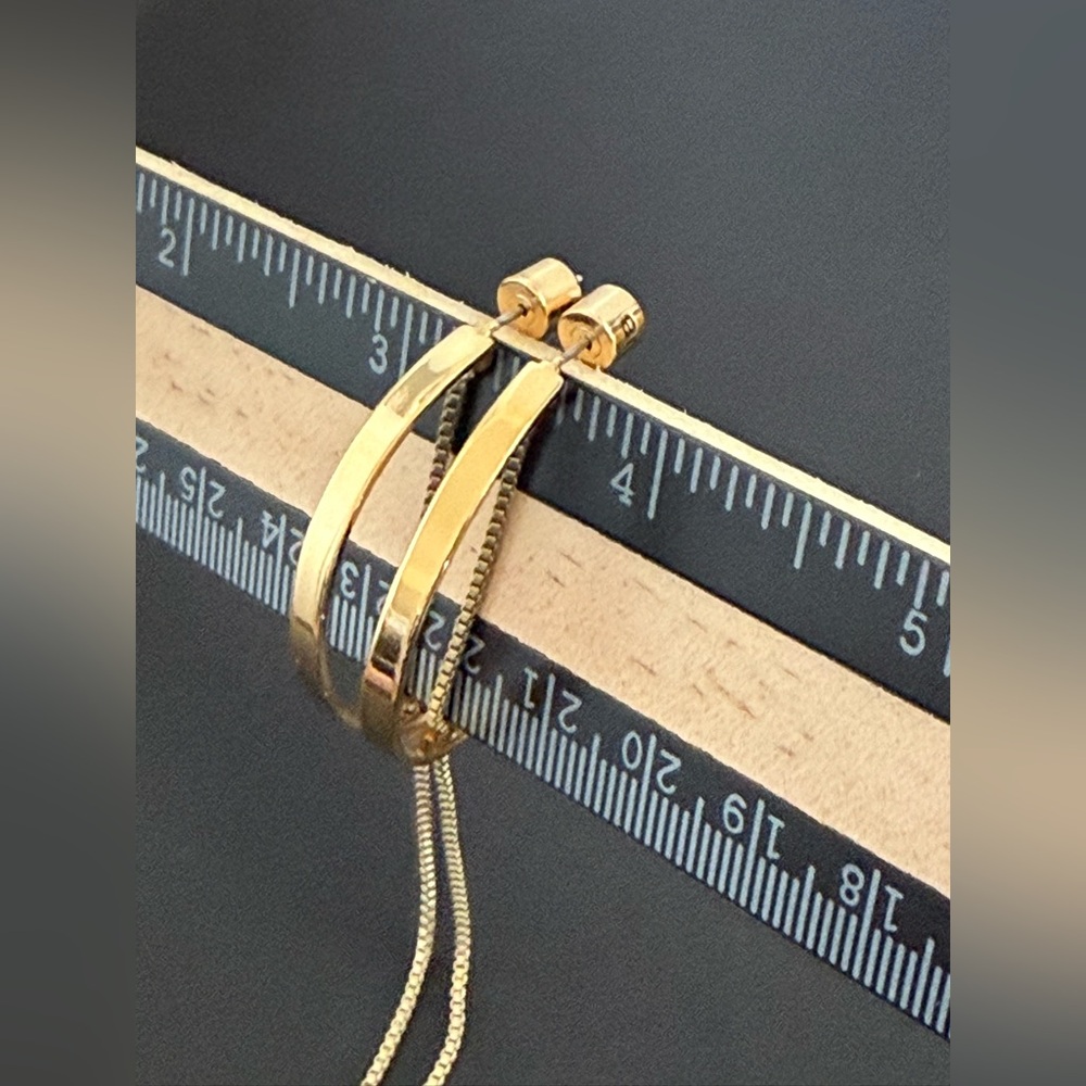 Jenny Bird threaded half hoop earrings in gold - rare - Picture 6 of 7